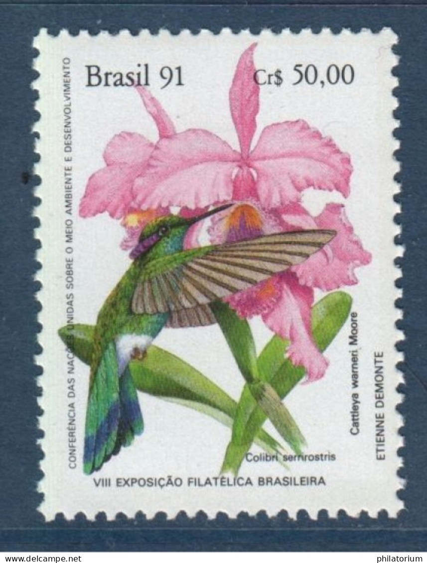 Brésil, Brasil, **, Yv 2040, Mi 2435, Colibri à Ventre Blanc (Colibri Serrirostris), - Colibríes