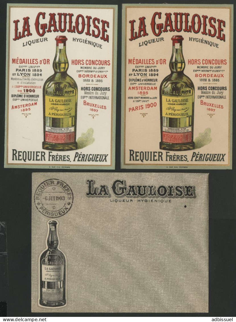 LA GAULOISE LIQUEUR HYGIENIQUE REQUIER FRERES PERIGUEUX 5 Pièces Différentes Voir Suite - Werbung