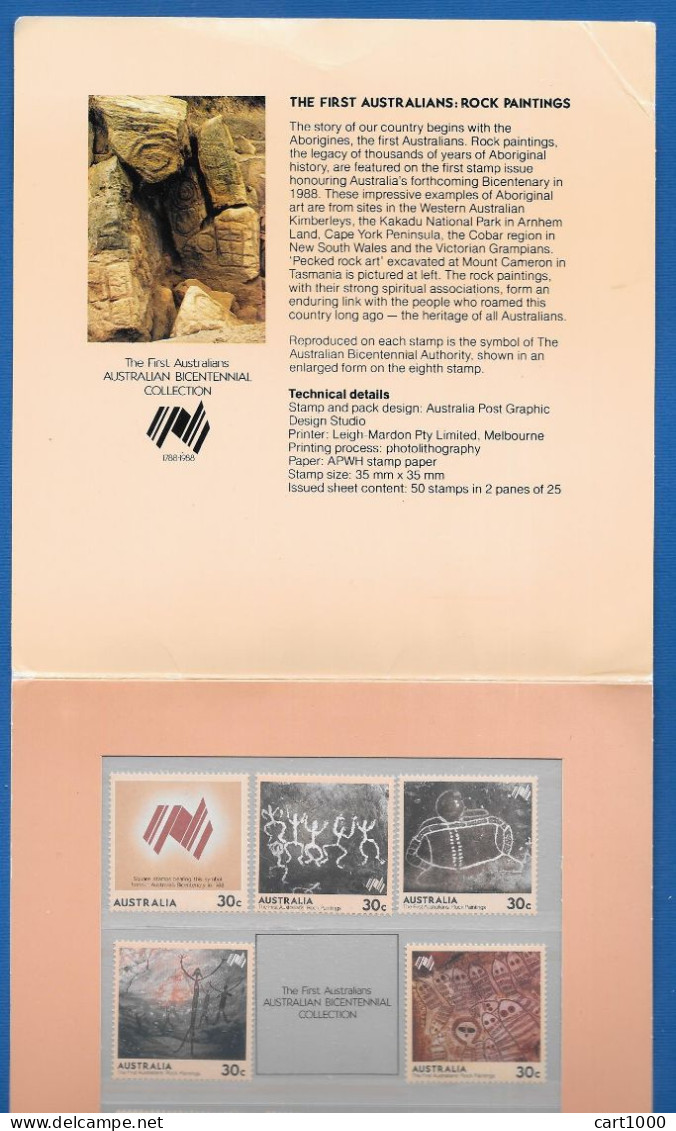 AUSTRALIAN BICENTENNIAL COLLECTION 1788-1988 N°G902 - Ongebruikt