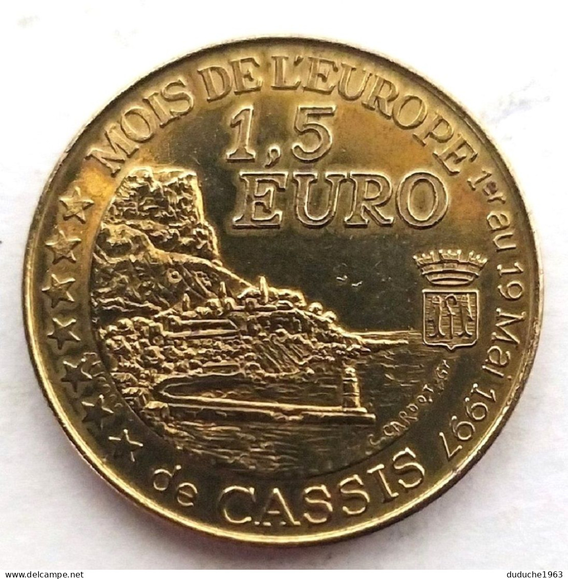 Euro Des Villes/Temporaire - Cassis - 1,5 Euro 1997 - Euro Delle Città