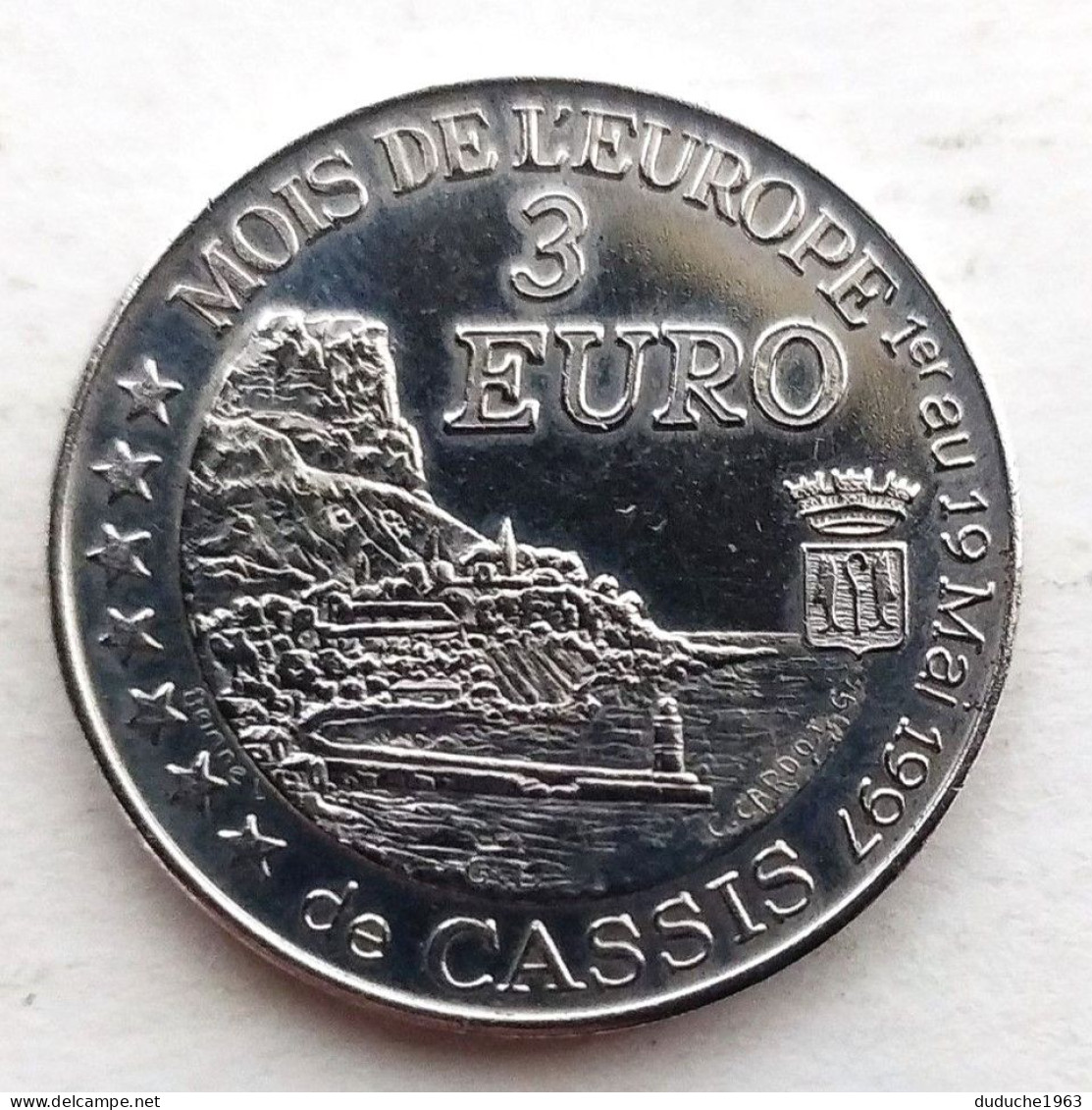 Euro Des Villes/Temporaire - Cassis - 3 Euros 1997 - Euro Van De Steden