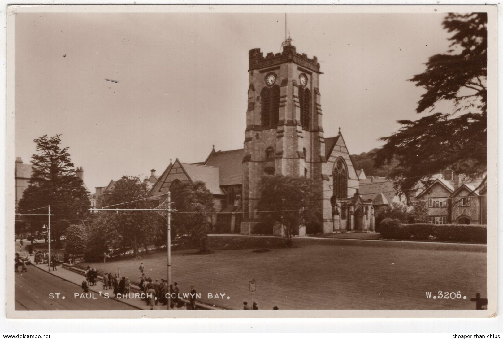 COLWYN BAY - St. Paul's Church - Valentine W.3206 - Denbighshire