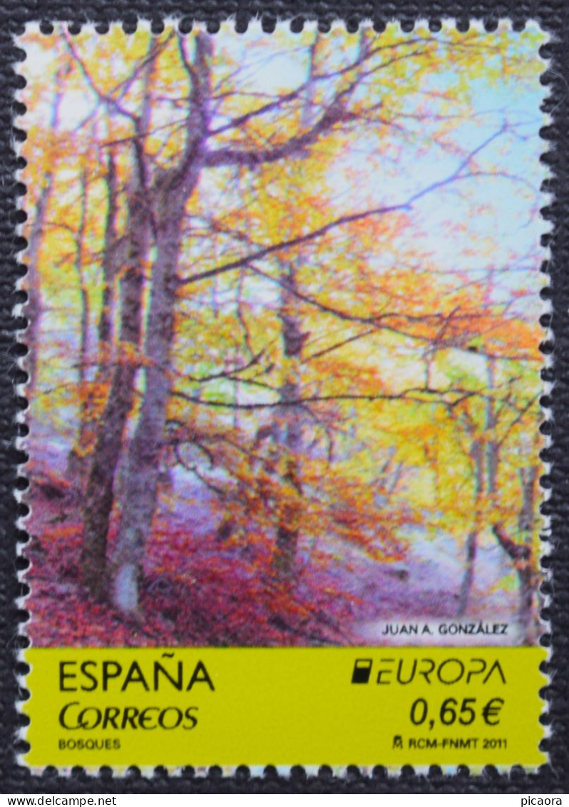 España Spain EUROPA CEPT 2011   Mi 4596  Yv 4301  Edi 4645 Nuevo New MNH ** - 2011