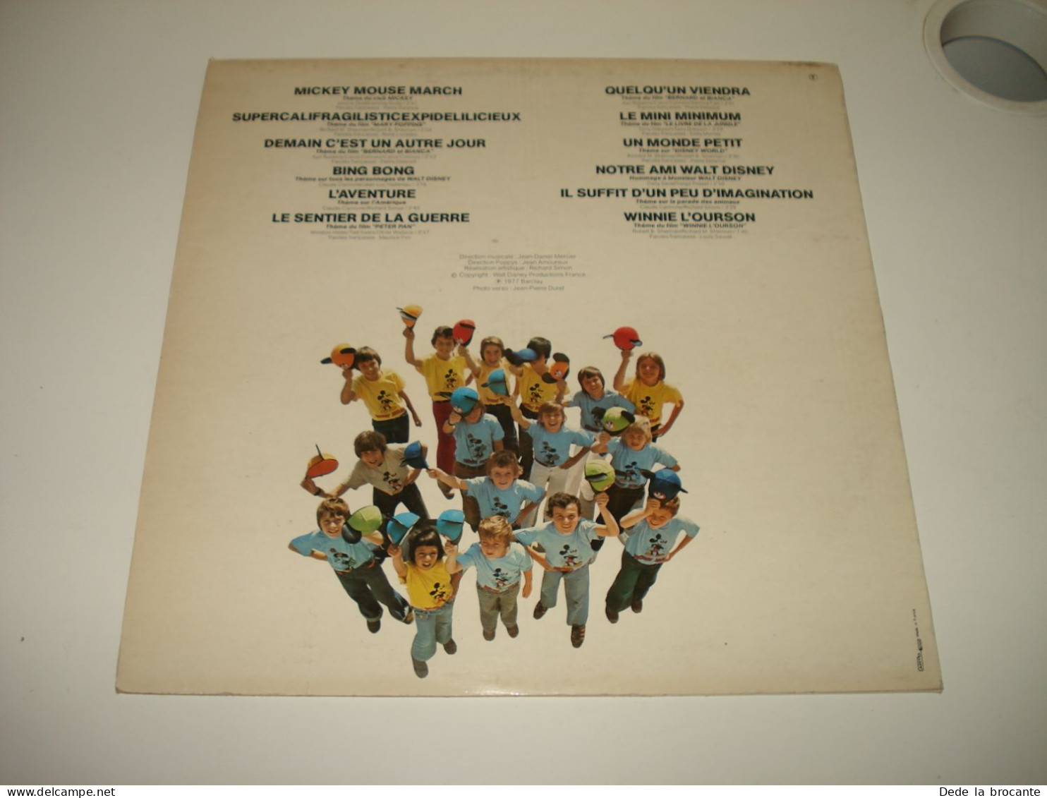 B13 / Les Poppys –  Chantent Walt Disney - LP - Barclay  90 144 - Fr 1977   M/EX - Children