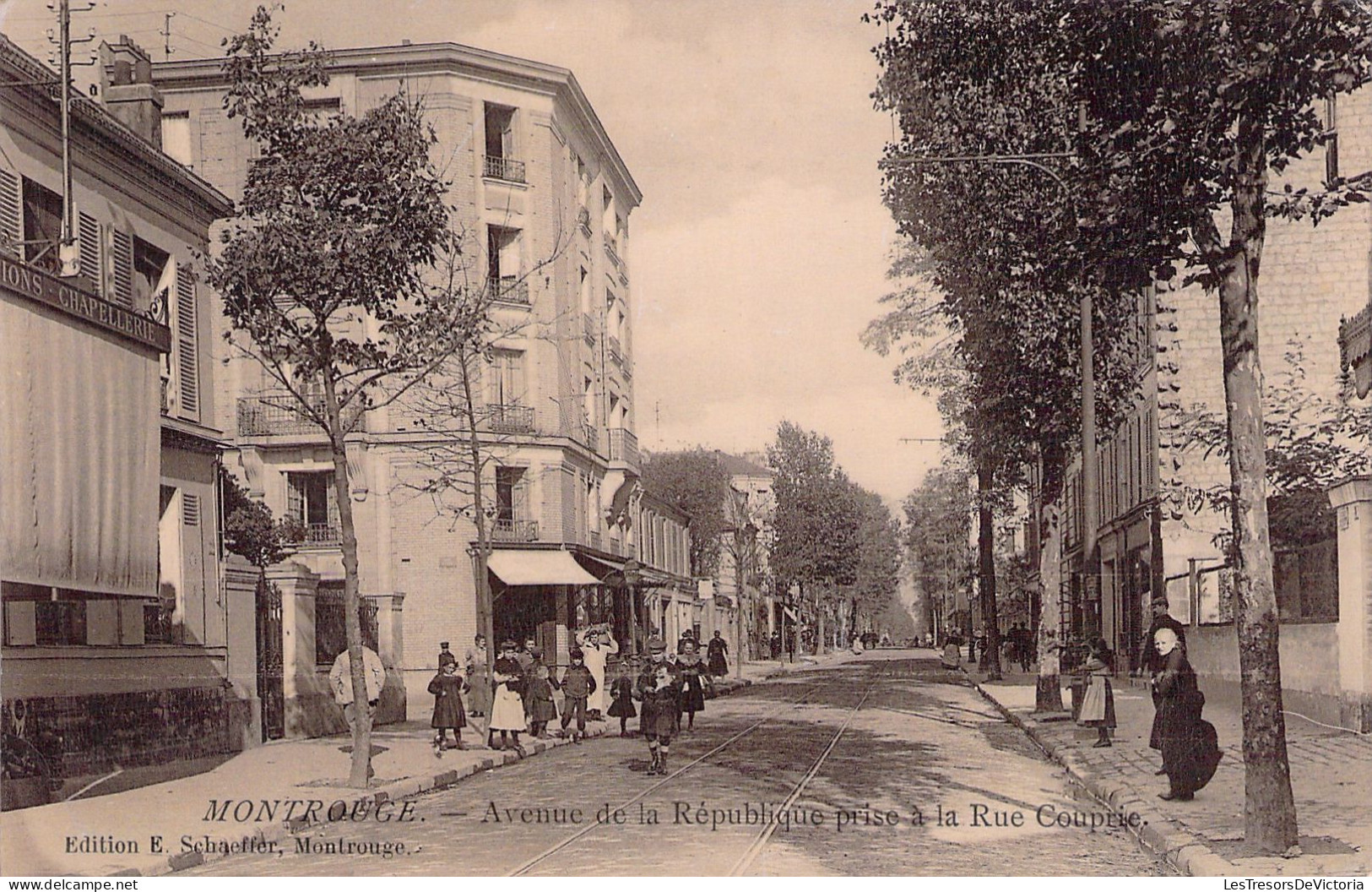 FRANCE - Montrouge - Avenue De La Republique Prise A La Rue Couprie - Animé - Carte Postale Ancienne - Montrouge