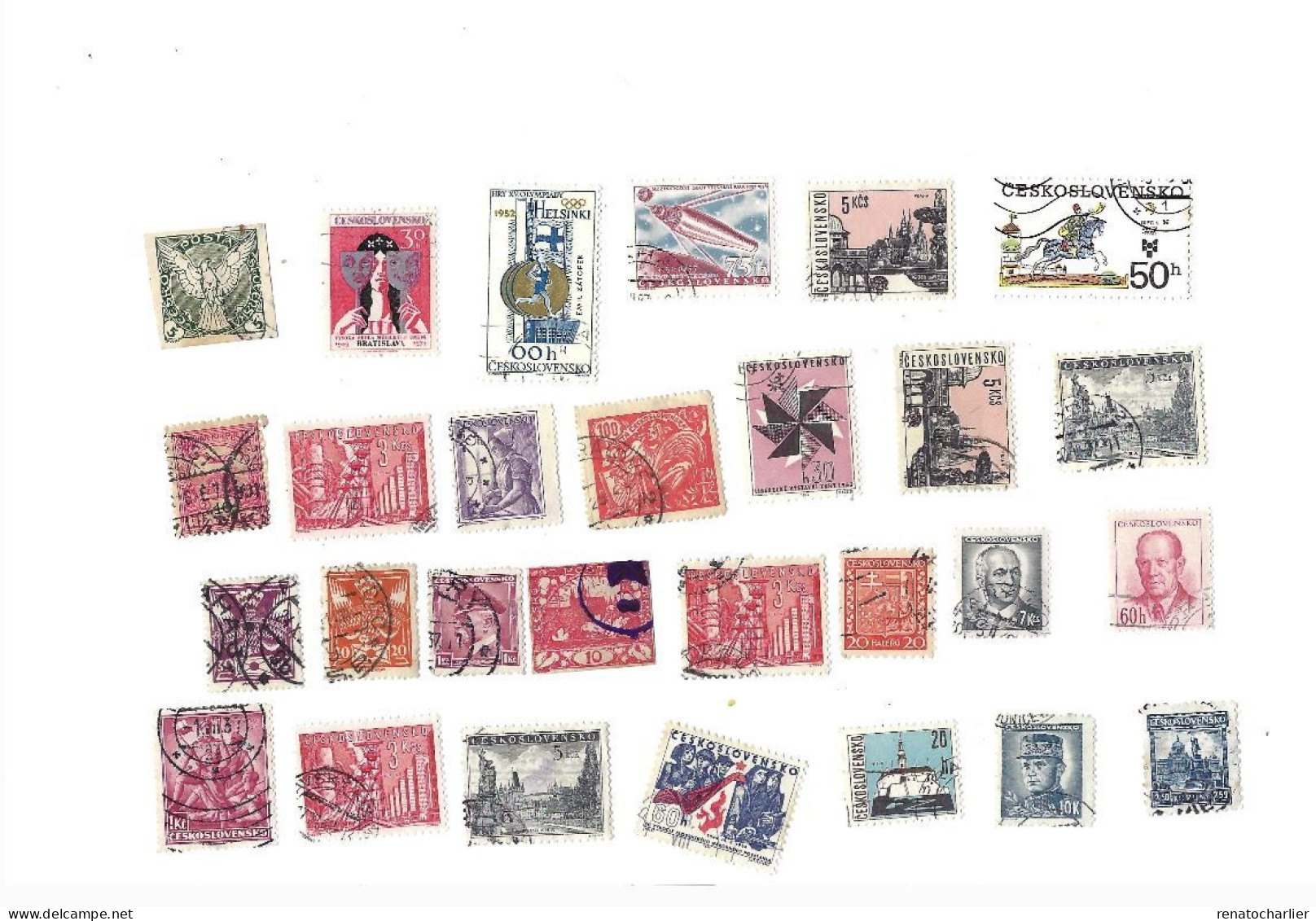 Collection De 95 Timbres Oblitérés. - Collections, Lots & Series