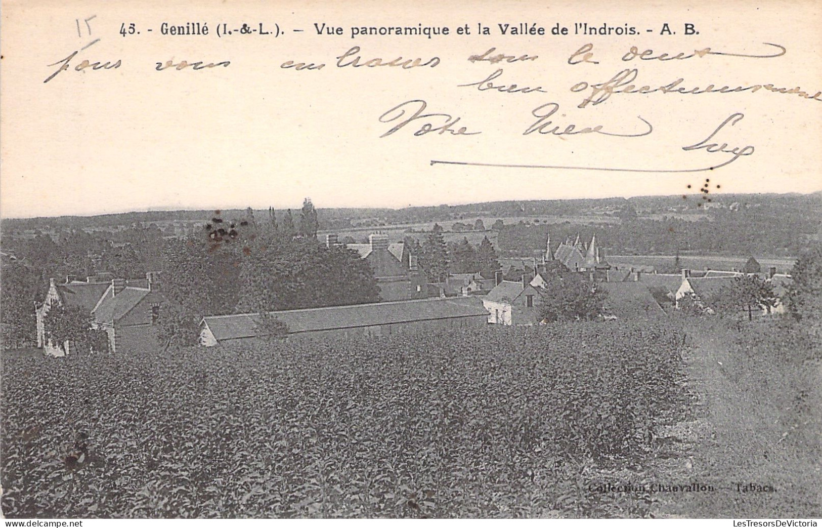 FRANCE - Genillé - Vue Panoramique Et La Vallée De L'indrois  - Carte Postale Ancienne - Genillé