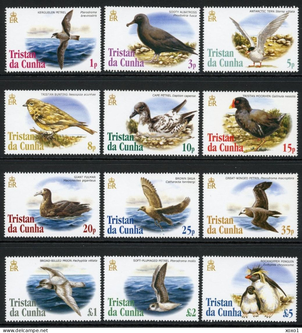Tristan Da Cunha 2005 MiNr. 855 - 866 Birds 12v  MNH** 33,00 € - Tristan Da Cunha