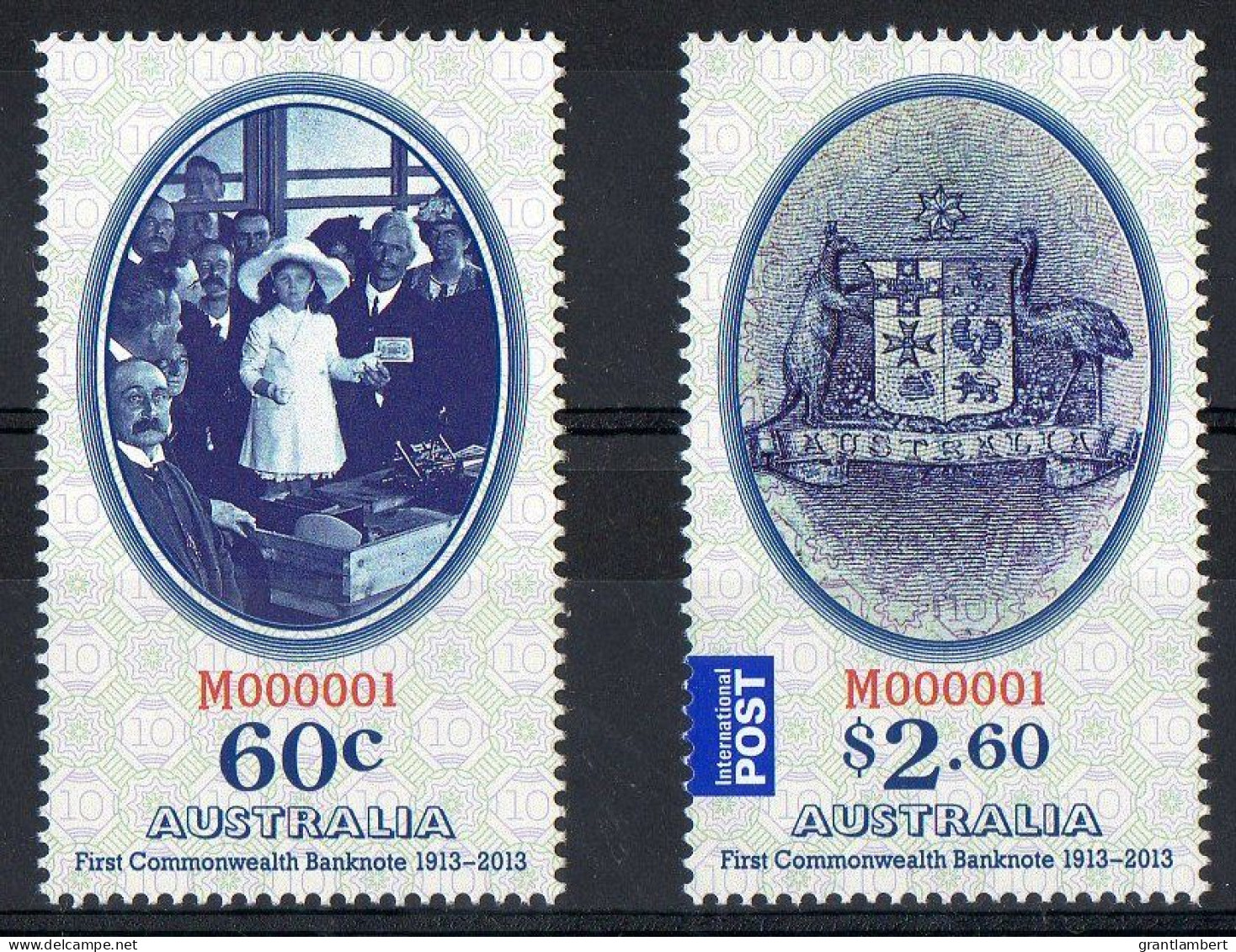 Australia 2013 First Commonwealth Banknote  Set Of 2 MNH - Ongebruikt
