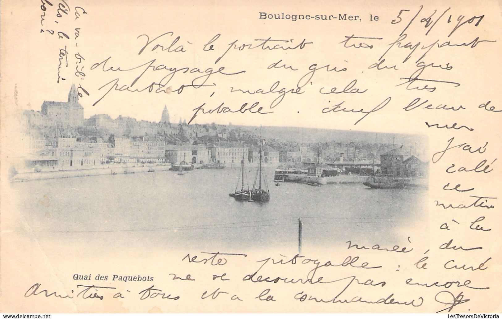 FRANCE - Boulogne Sur Mer - Quai Des Paquebots - Carte Postale Ancienne - Boulogne Sur Mer