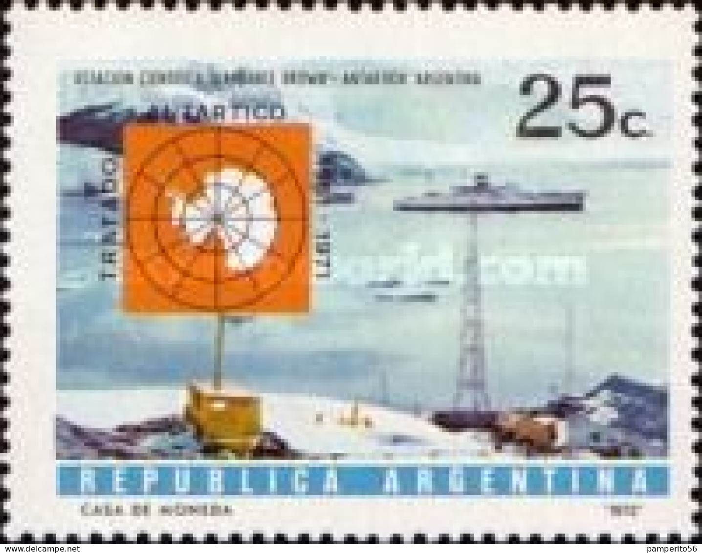 ARGENTINA - AÑO 1972 - 10º Aniversrio Del Tratado Antártico. - MNH - Ongebruikt