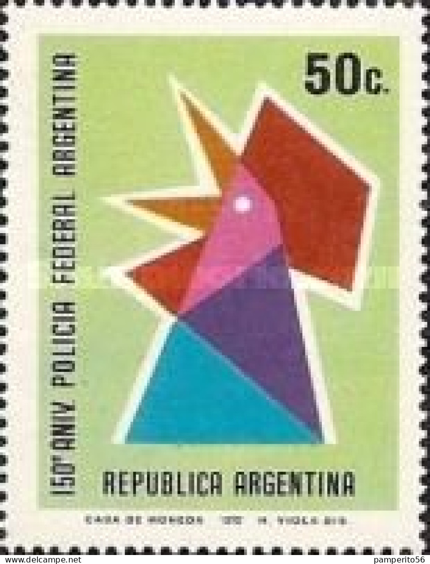 ARGENTINA - AÑO 1973 - 150º Aniversario Del Cuerpo De La Policía Federal Argentina. - Gebruikt