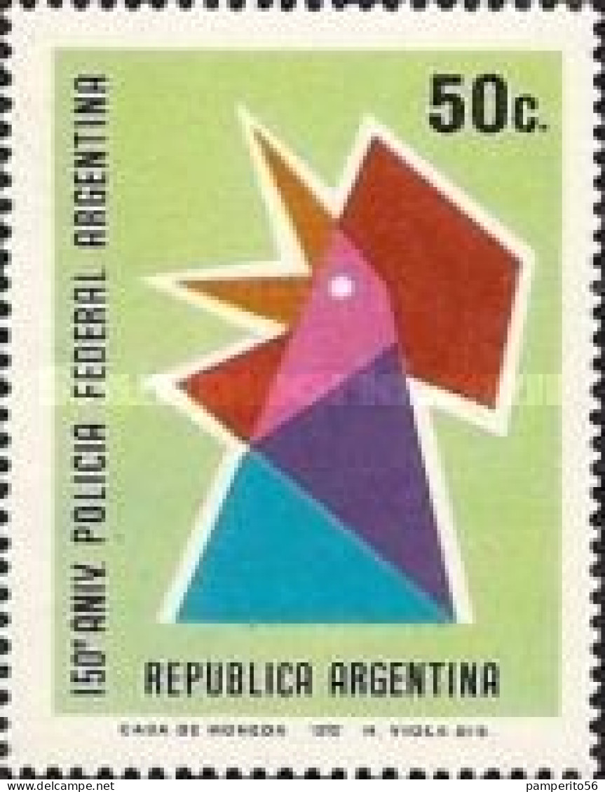 ARGENTINA - AÑO 1973 - 150º Aniversario Del Cuerpo De La Policía Federal Argentina. - Gebraucht