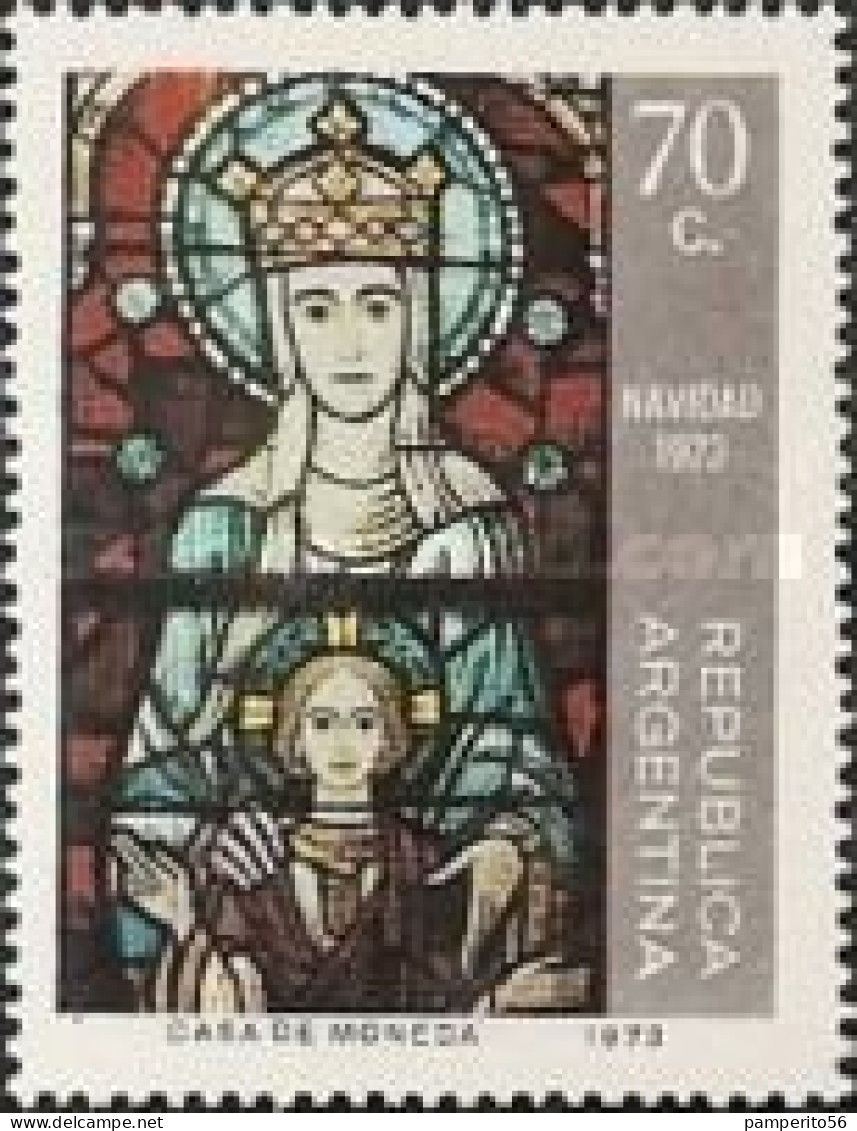 ARGENTINA - AÑO 1973 - NAVIDAD - Vidriera De La Catedral De La Plata - MNH - Neufs