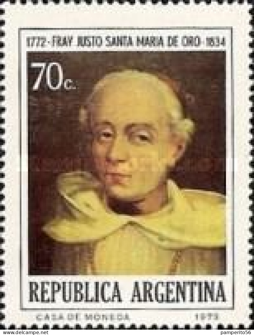 ARGENTINA - AÑO 1974 - Bicentenario Del Nacimiento De Fray Justo Santa María De Oro, 1.772 - 1.834 - Usada - Usados