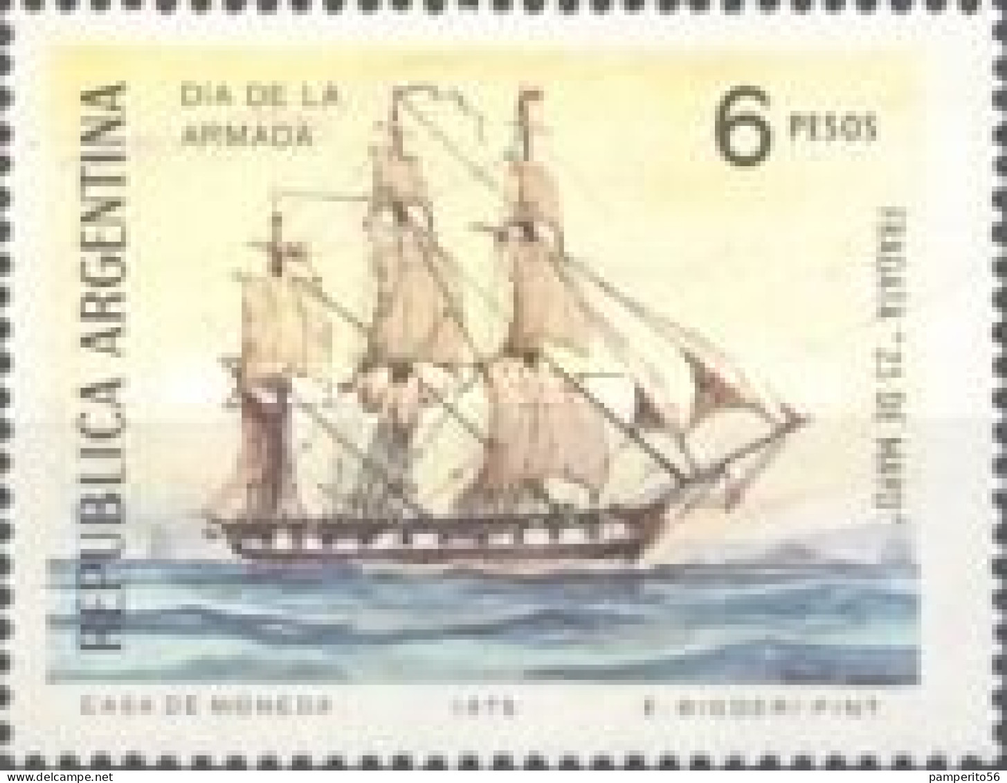 ARGENTINA - AÑO 1975 - Día De La Marina Mercante. - Usadas - Usados