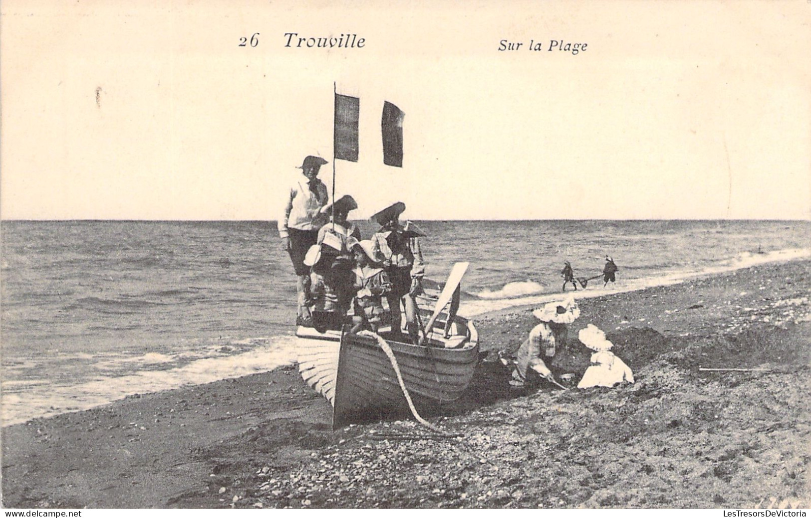 FRANCE - Trouville - Sur La Plage - Animé - Carte Postale Ancienne - Trouville