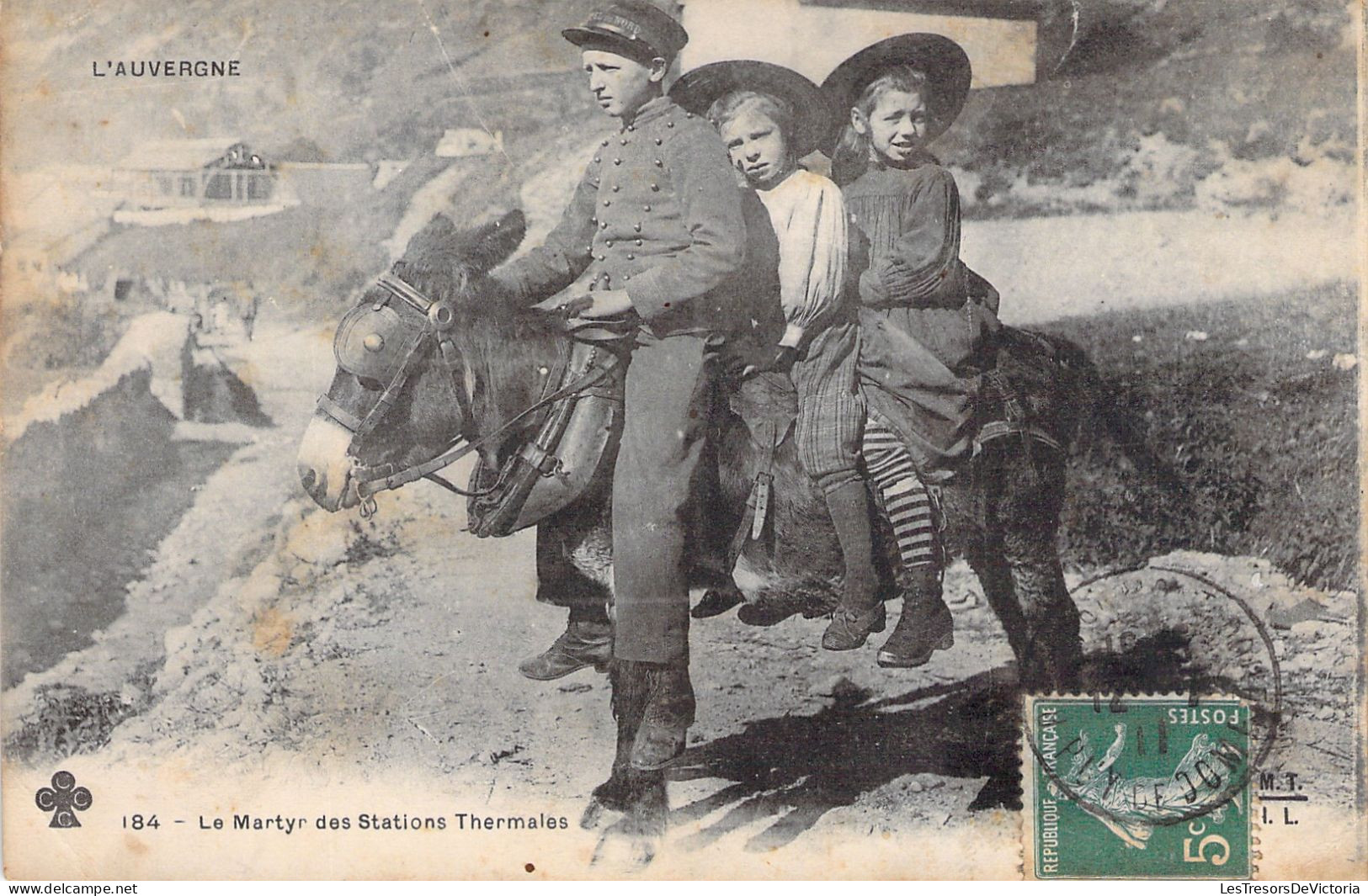 FRANCE - Le Martyr Des Stations Thermales - Auvergne - Ane - Carte Postale Ancienne - Auvergne Types D'Auvergne