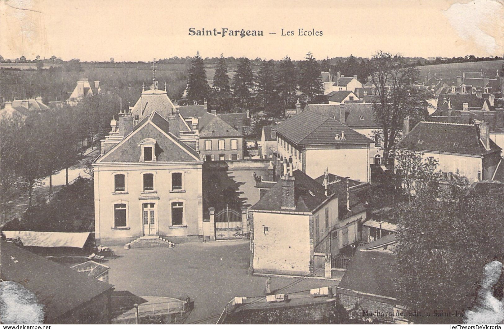 FRANCE - Saint Fargeau - Les Ecoles - Carte Postale Ancienne - Saint Fargeau