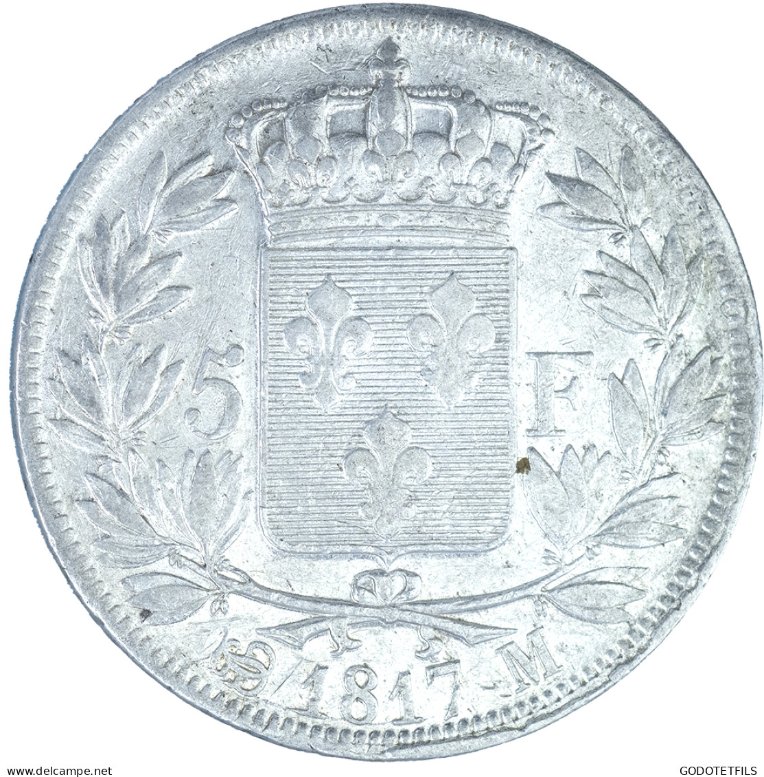 Louis XVIII-5 Francs 1817 Toulouse - 5 Francs