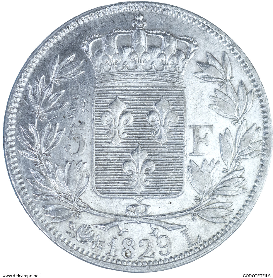 Charles X-5 Francs 1829 Bayonne - 5 Francs