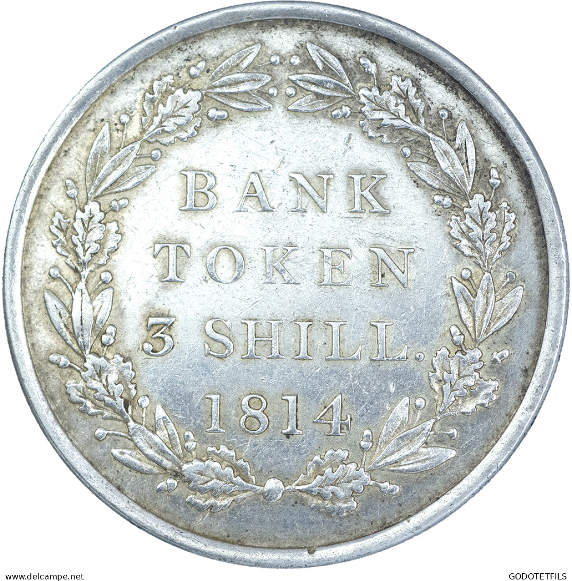 Royaume-Uni-Georges III 3 Shillings-Banque Token 1813 - Autres & Non Classés