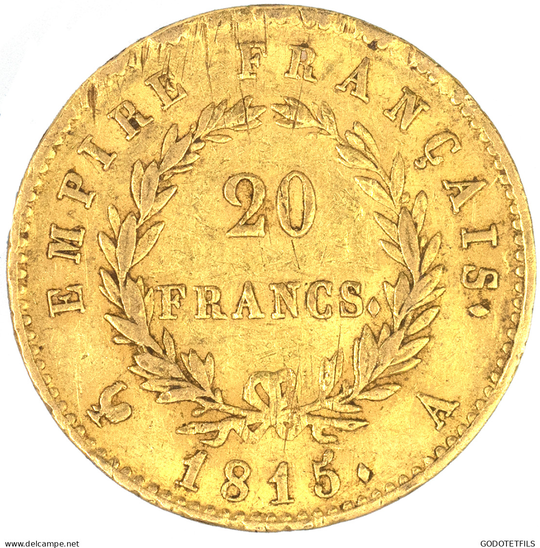 Premier Empire-Cent-Jours-20 Francs Napoléon Ier 1815 Paris - 20 Francs (gold)