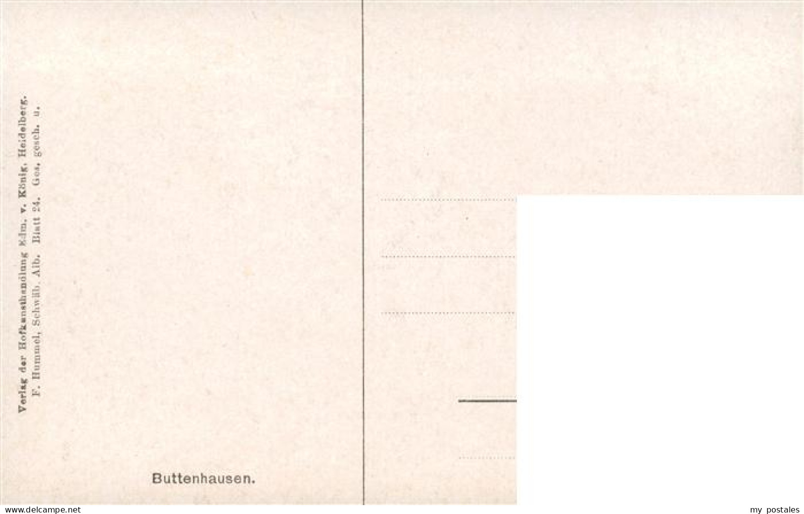73908136 Buttenhausen Muensingen F. Hummel Kuenstlerkarte - Münsingen