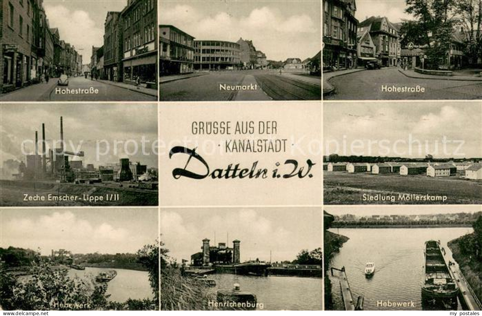 73709845 Datteln Zeche Emscher-Lippe Hebewerk Henrichenburg Neumarkt Hohestrasse - Datteln