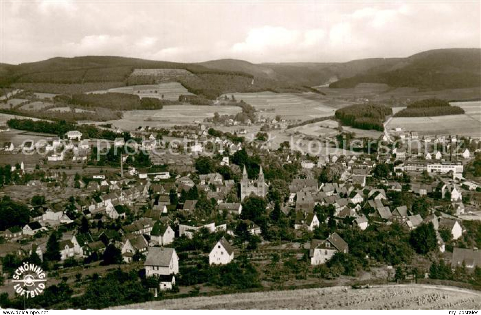 73709597 Hilchenbach Fliegeraufnahme Gesamtansicht  - Hilchenbach