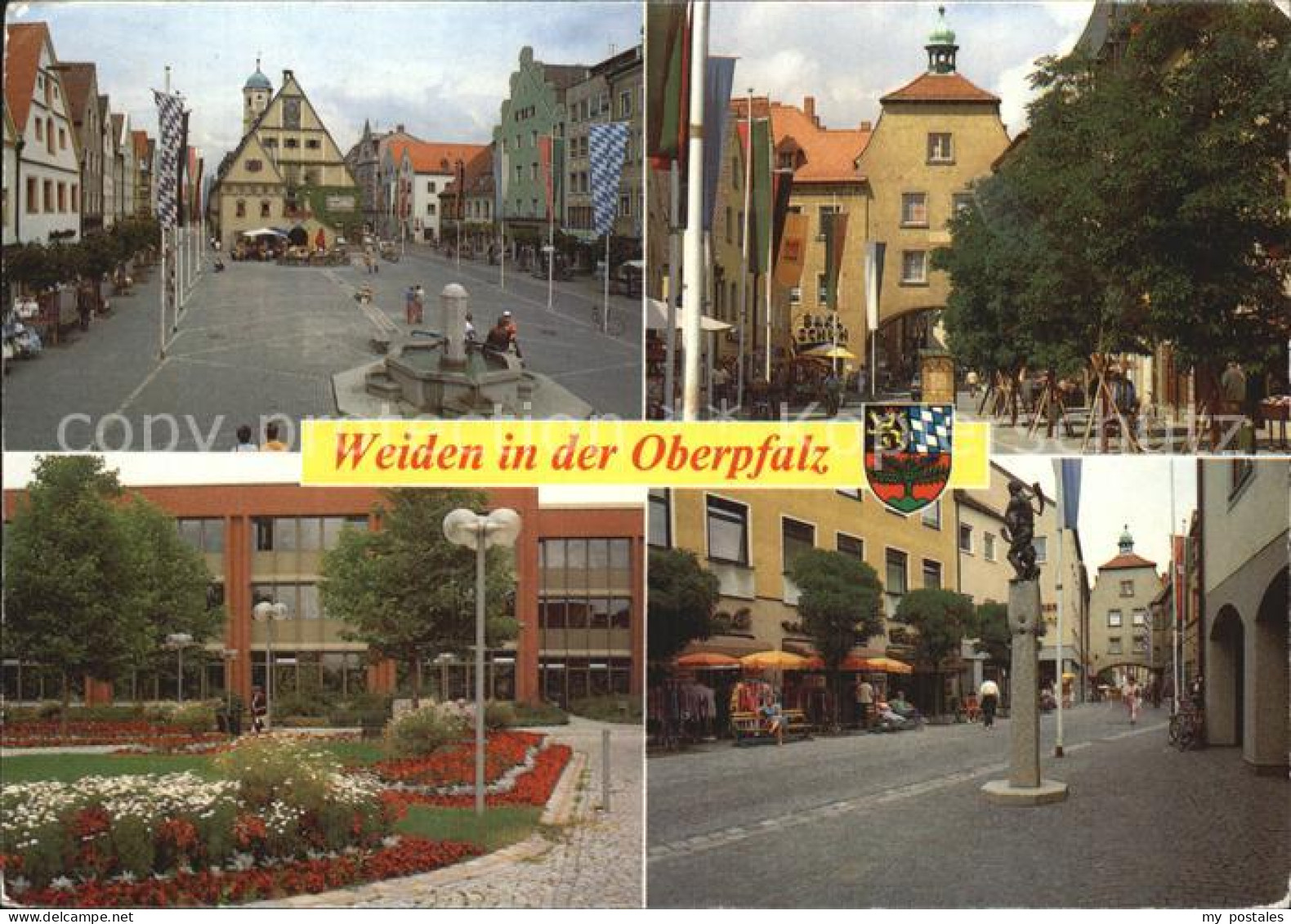 72530611 Weiden Oberpfalz Marktplatz Stadttor Park Fussgaengerzone Weiden - Weiden I. D. Oberpfalz