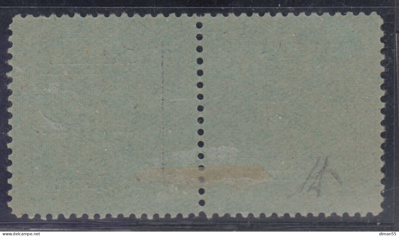 ITALIA - UDINE - Sassone 1c- Segnatasse Provvisorio - Usato Coppia Tete-beche - Firmato Diena - Udine