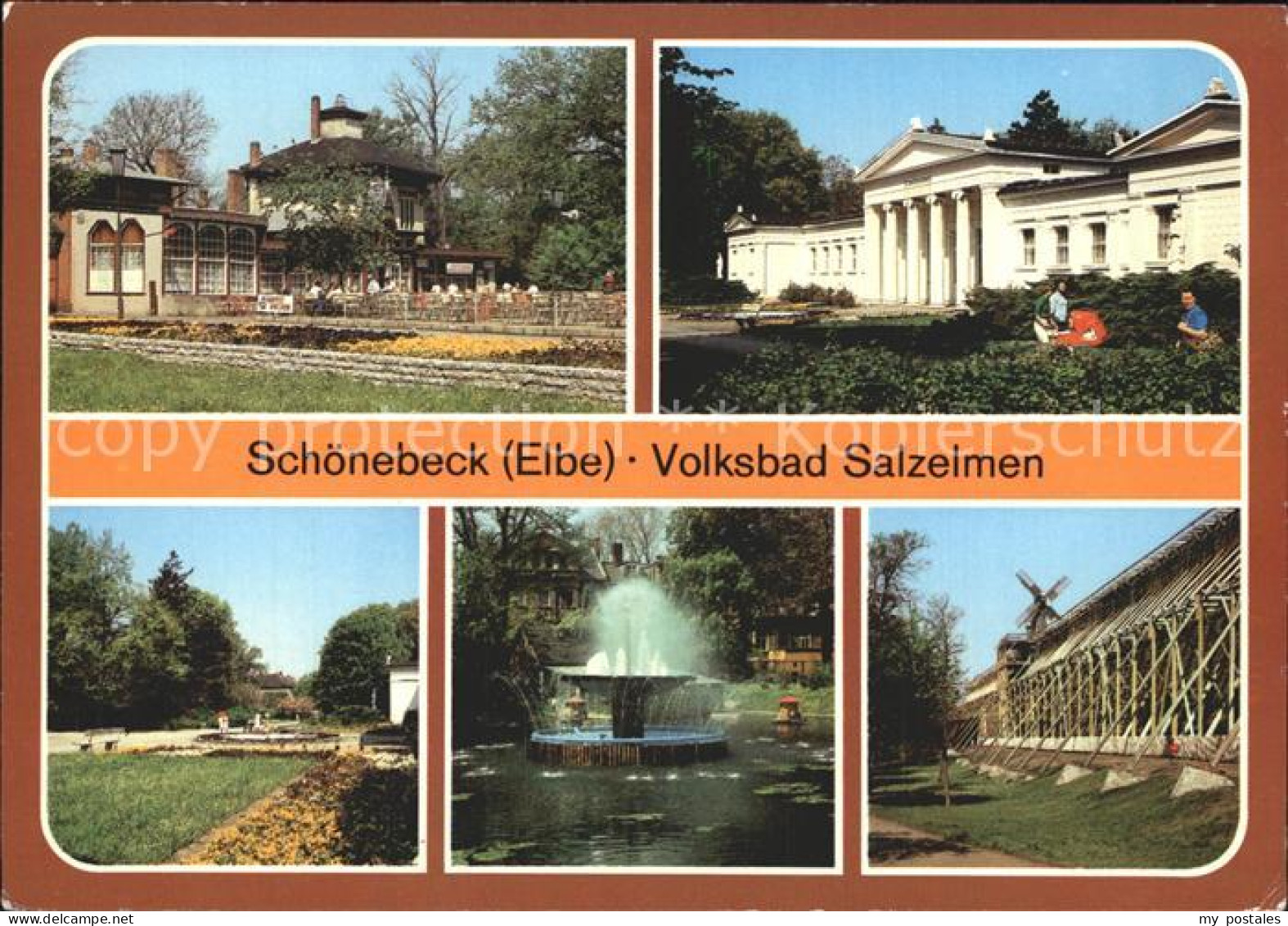72374782 Schoenebeck Elbe Volksbad Salzelmen Kurhaus Brunnen Gradierwerk Schoene - Schönebeck (Elbe)