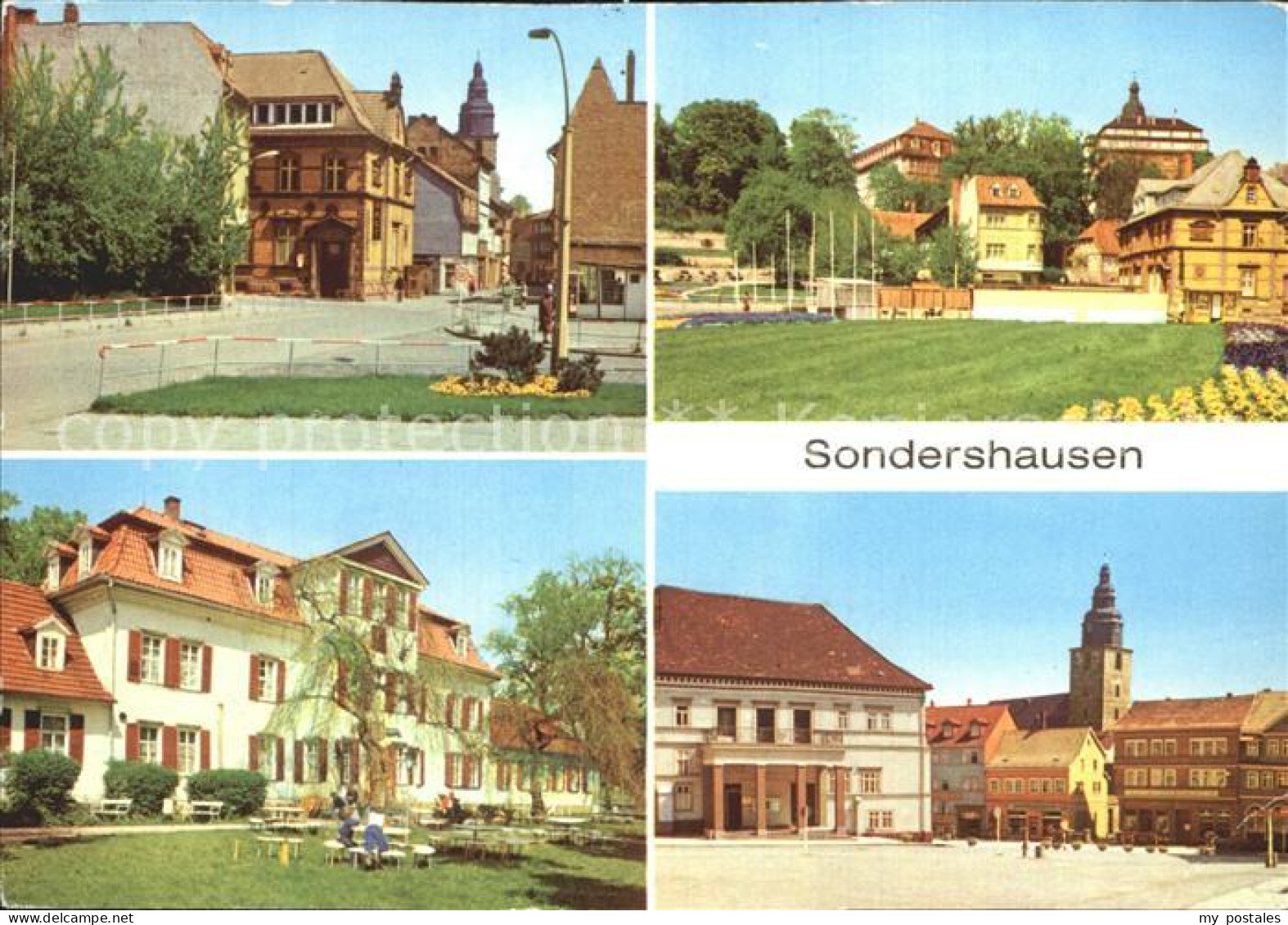 72374610 Sondershausen Thueringen Wilhelm Pieck Strasse Blick Zum Schloss Rathau - Sondershausen