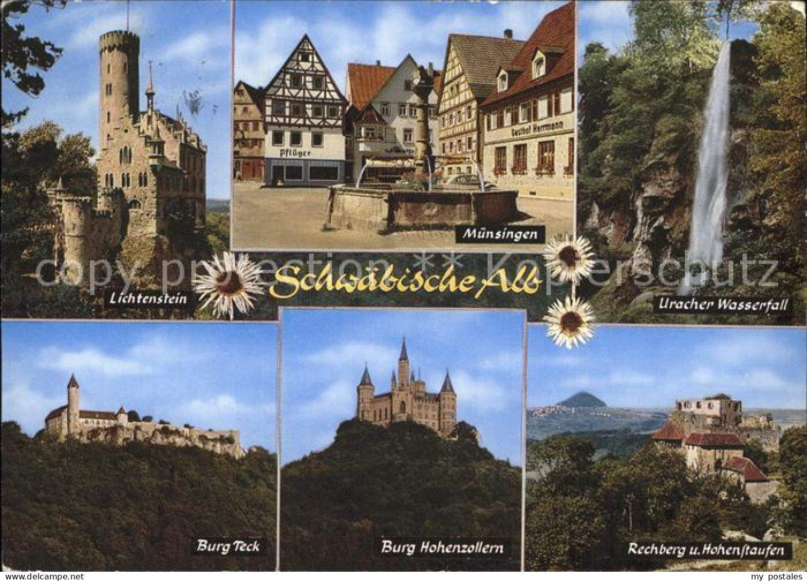 72374335 Muensingen Lichtenstein Uracher Wasserfall Burg Hohenzollern Teck  Apfe - Münsingen