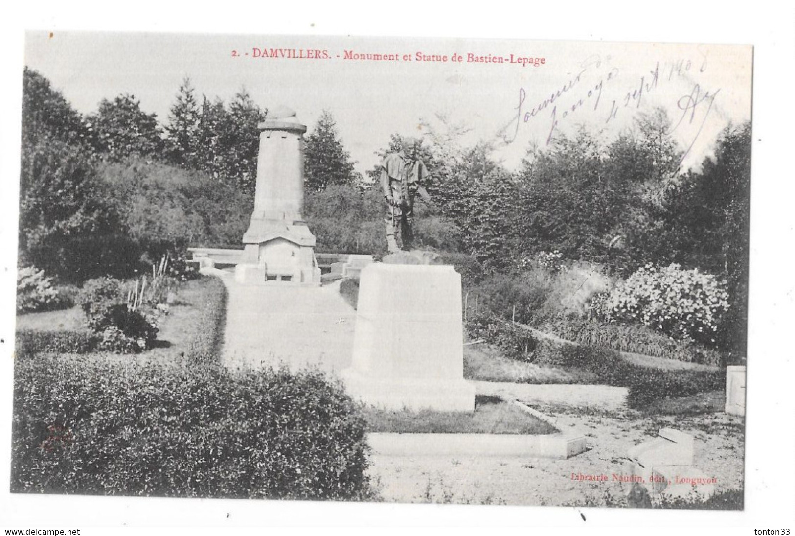 DAMVILLERS - 55 - Monument Et Statue De Bastien LEPAGE - GEO 10 - - Damvillers