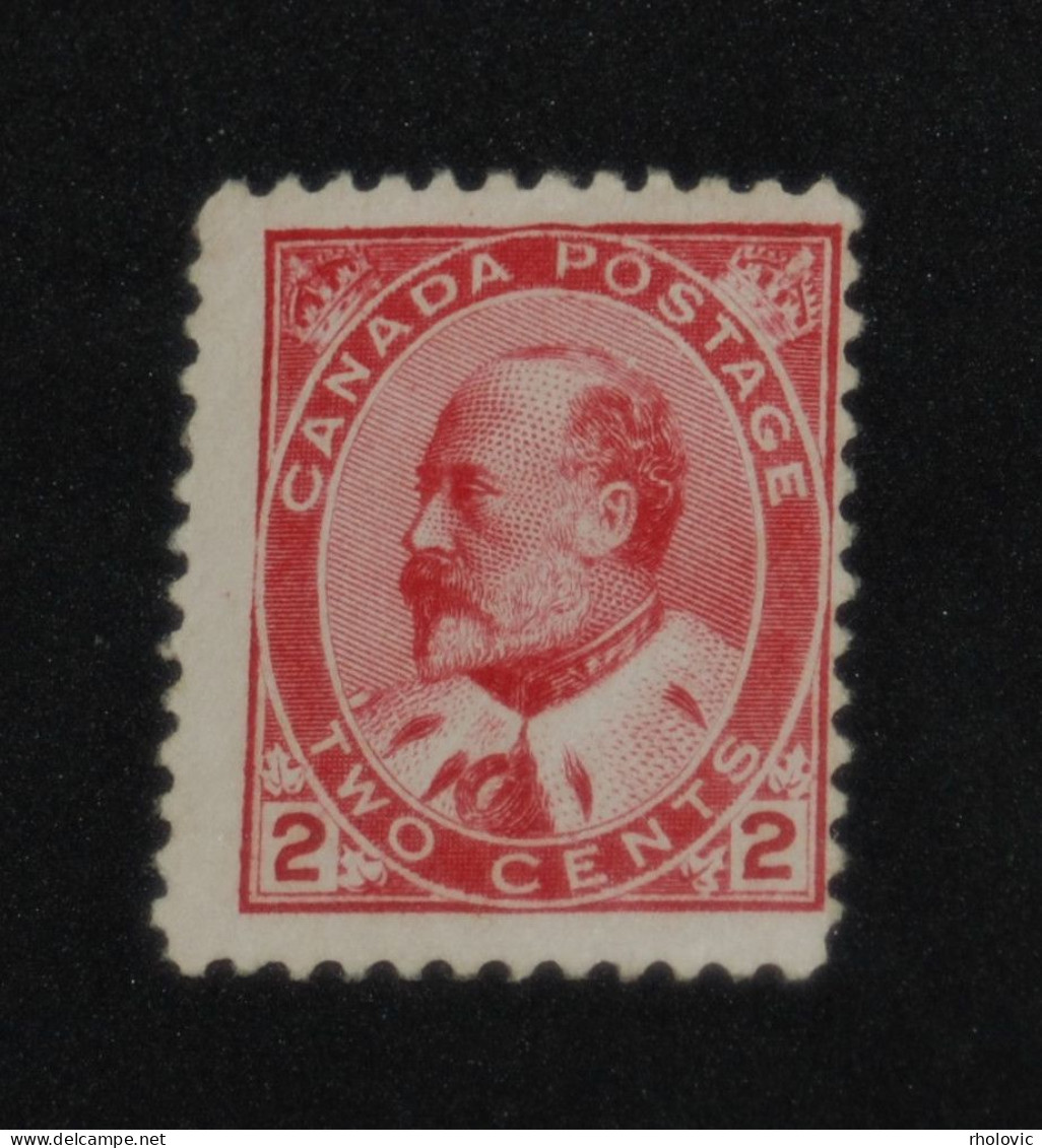 CANADA 1903, King Edward VII, 2c, Carmine, Mi #78, MLH* (MH), CV: €17 - Unused Stamps