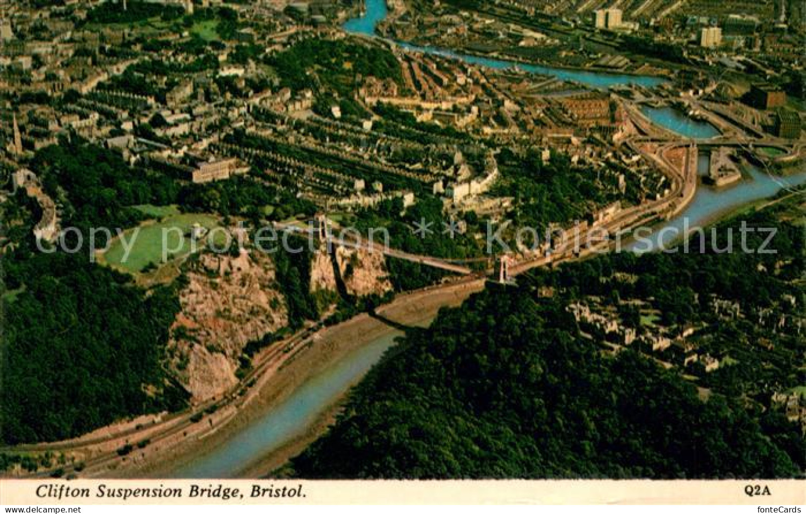 73620489 Bristol UK Clifton Suspension Bridge Aerial View  - Bristol