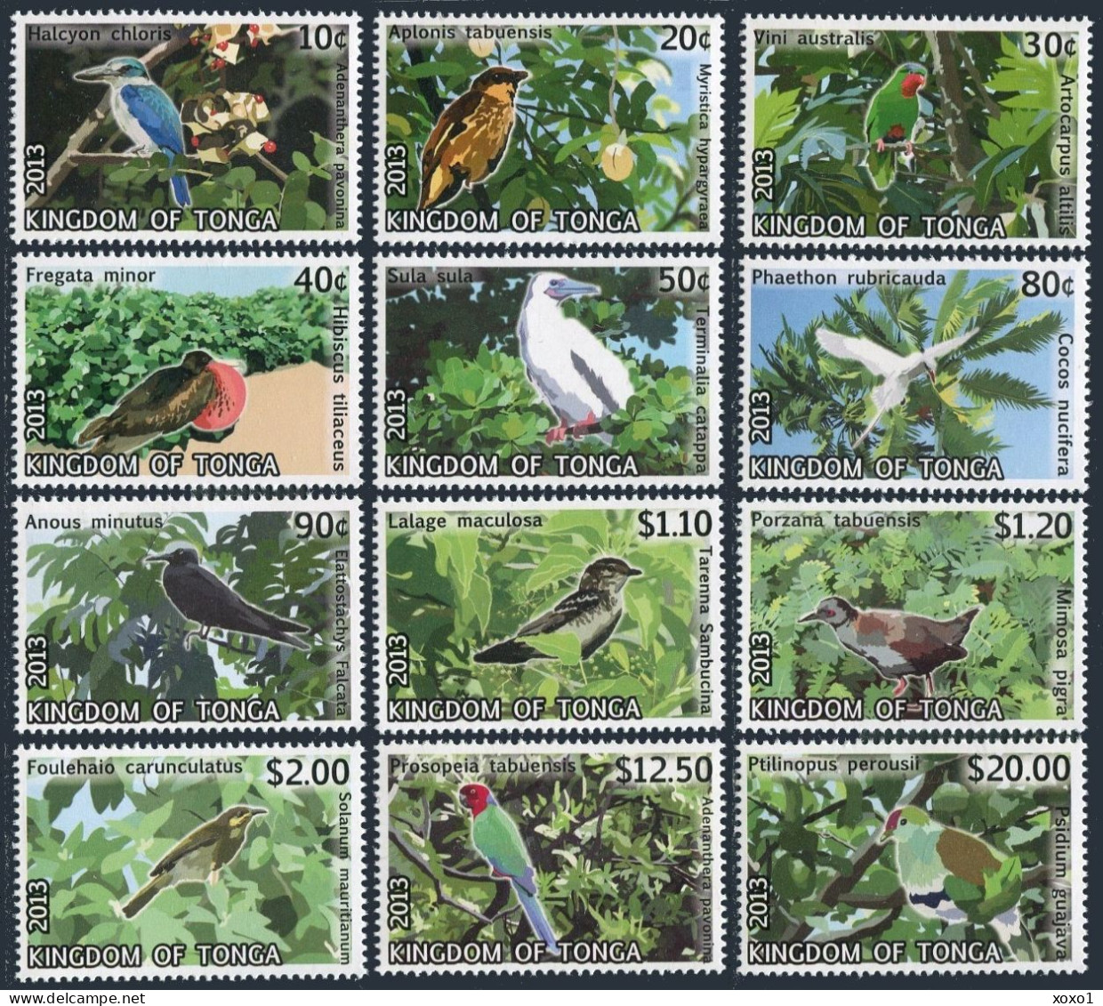 Tonga 2013 MiNr. 1885 - 1908 Birds Plants 16v MNH**  53.00 € - Tonga (1970-...)