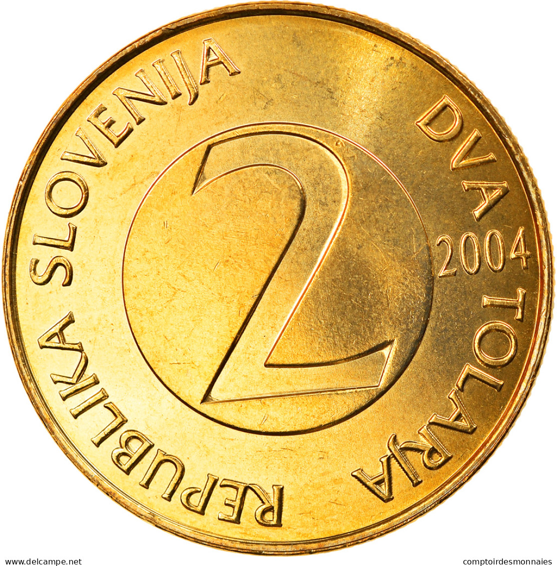 Monnaie, Slovénie, 2 Tolarja, 2004, SPL, Nickel-brass, KM:5 - Slovénie