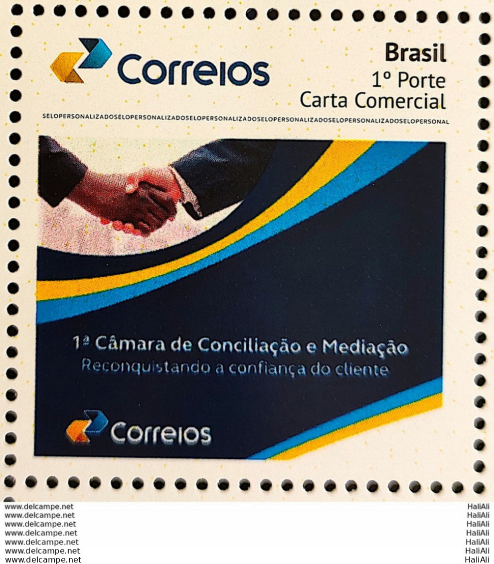 PB 141 Brazil Personalized Stamp Mediation And Conciliation Law 2019 - Personalisiert