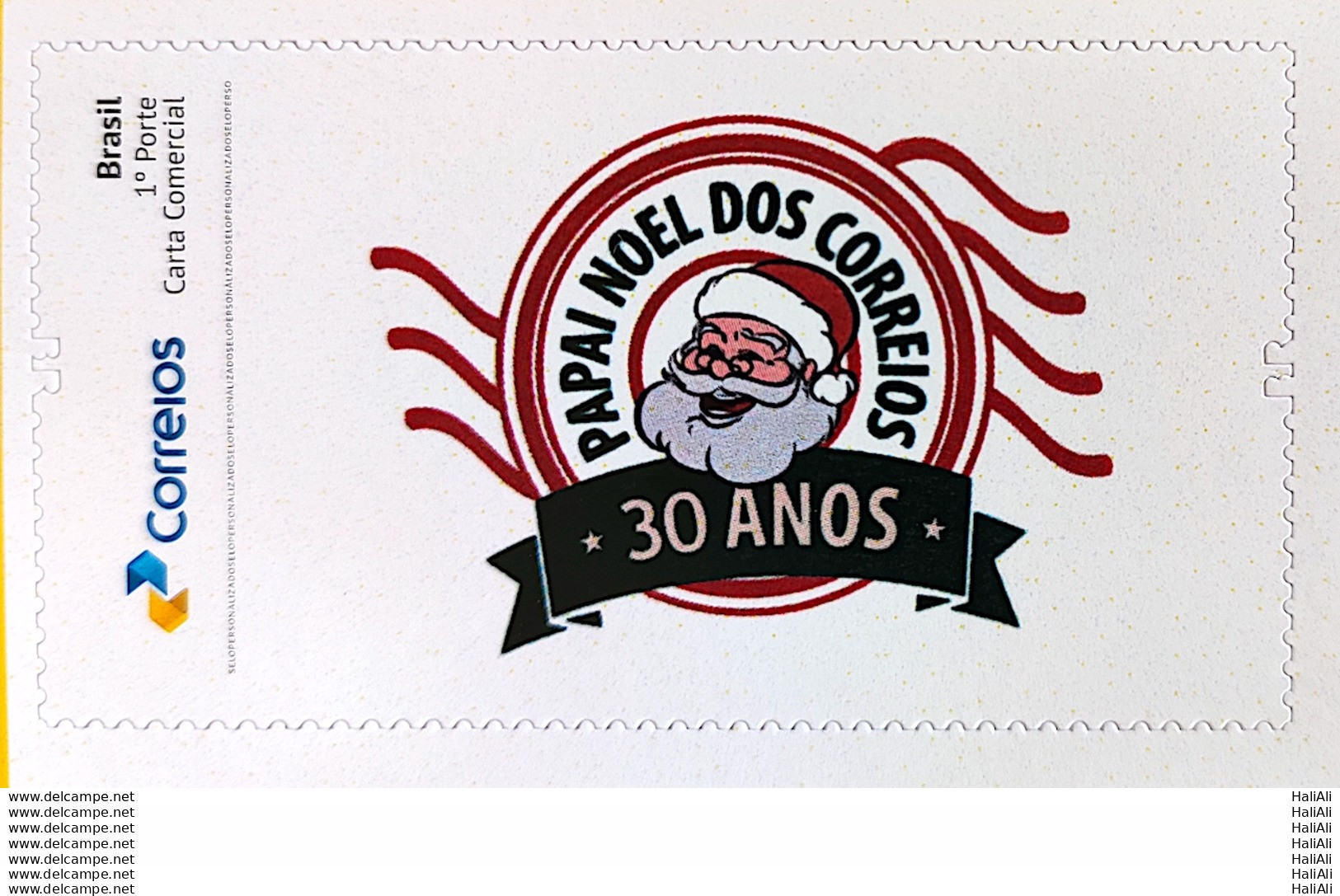 PB 131 Brazil Personalized Stamp Santa Claus Christmas Postal Service Social Action 2019 - Personalized Stamps