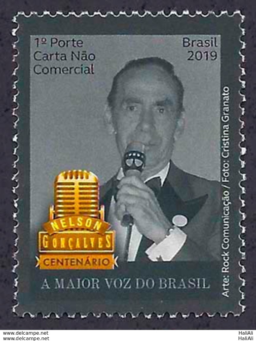 C 3828 Brazil Stamp Centenary Nelson Goncalves Music 2019 - Ongebruikt