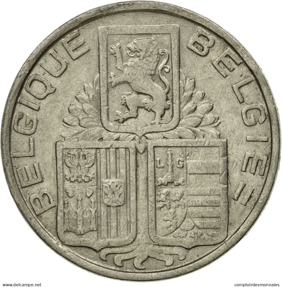 Monnaie, Belgique, 5 Francs, 5 Frank, 1938, TTB, Nickel, KM:116.1 - 5 Francs