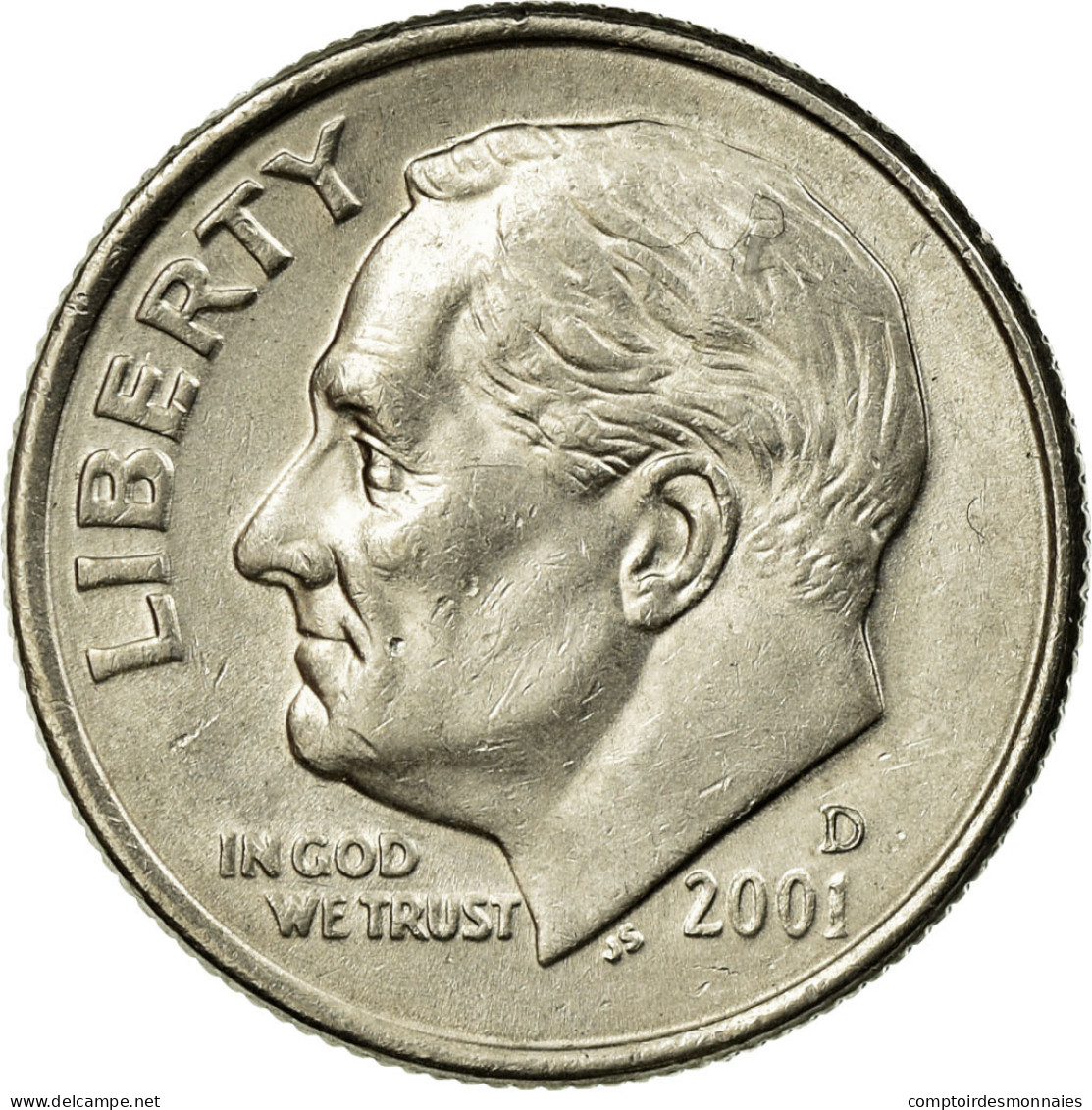 Monnaie, États-Unis, Roosevelt Dime, Dime, 2001, U.S. Mint, Denver, SUP - 1946-...: Roosevelt
