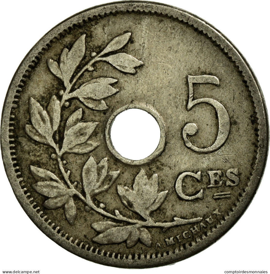 Monnaie, Belgique, 5 Centimes, 1905, TTB, Copper-nickel, KM:54 - 5 Cents