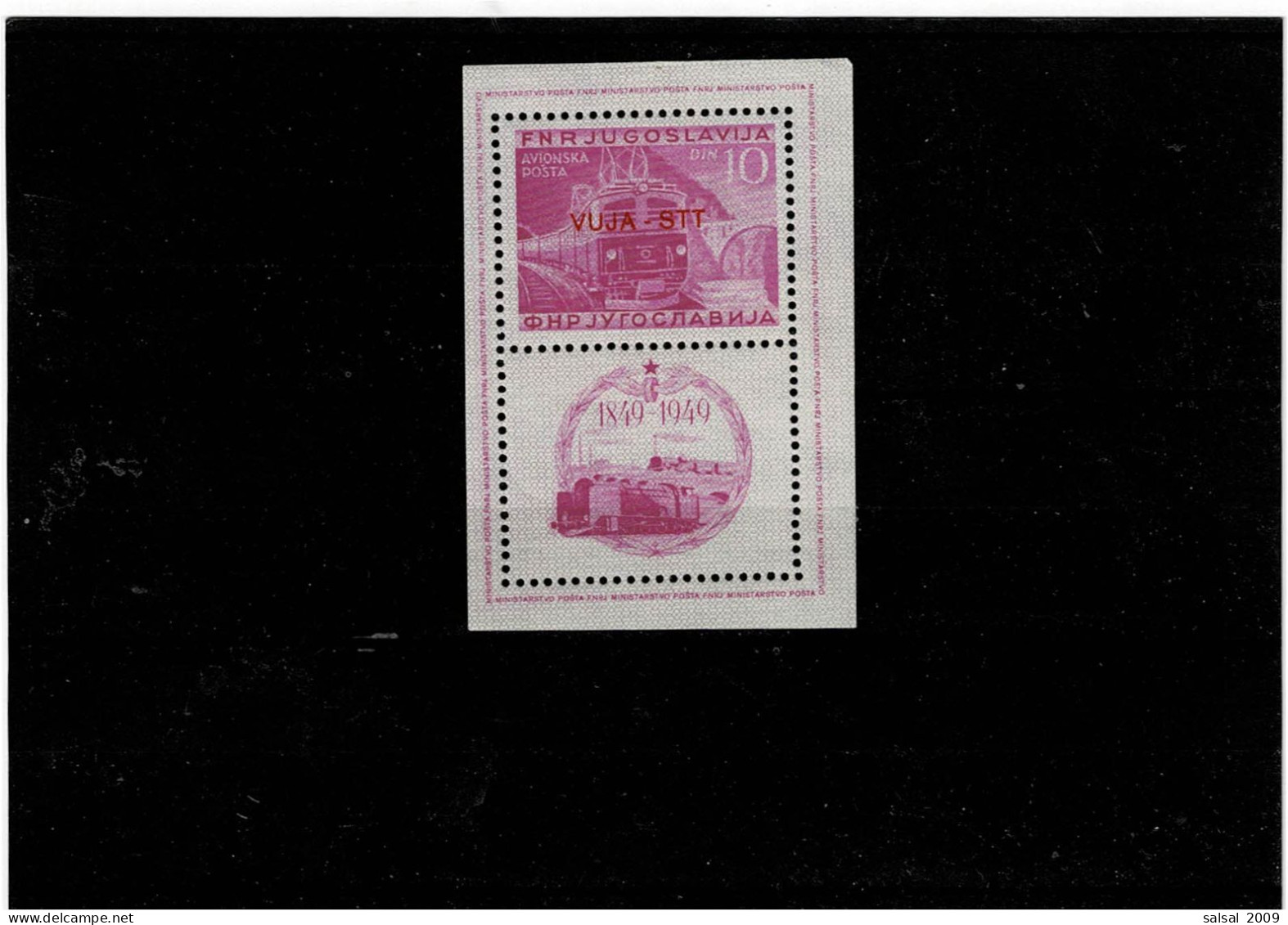 TRIESTE ,Zona B ,Foglietto Nuovo MNH ,qualita Splendida - Mint/hinged