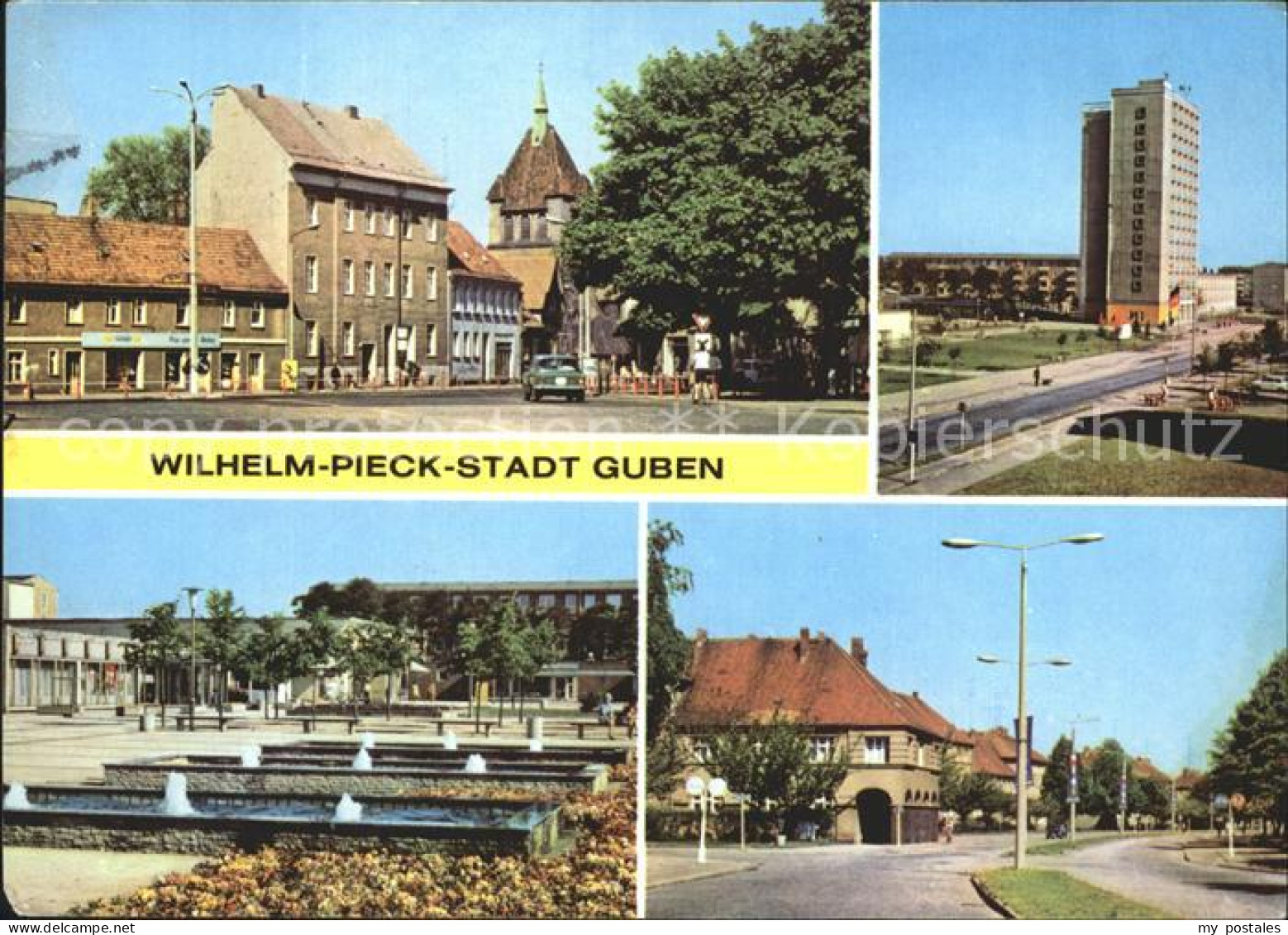 72372417 Guben Wilhelm Pieck Strasse Hochhaus Neue Welt Karl Marx Strasse Guben - Guben