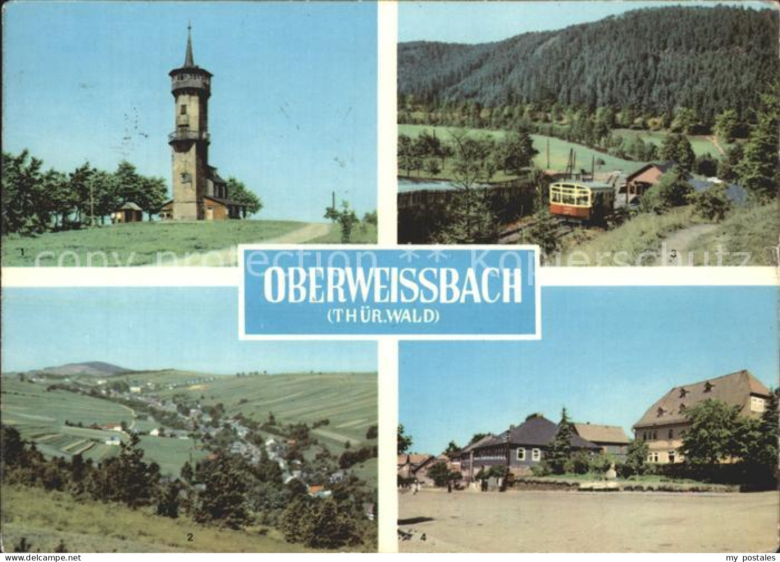 72372262 Oberweissbach Froebelturm Uebersicht Bergbahn Oberweissbach - Oberweissbach