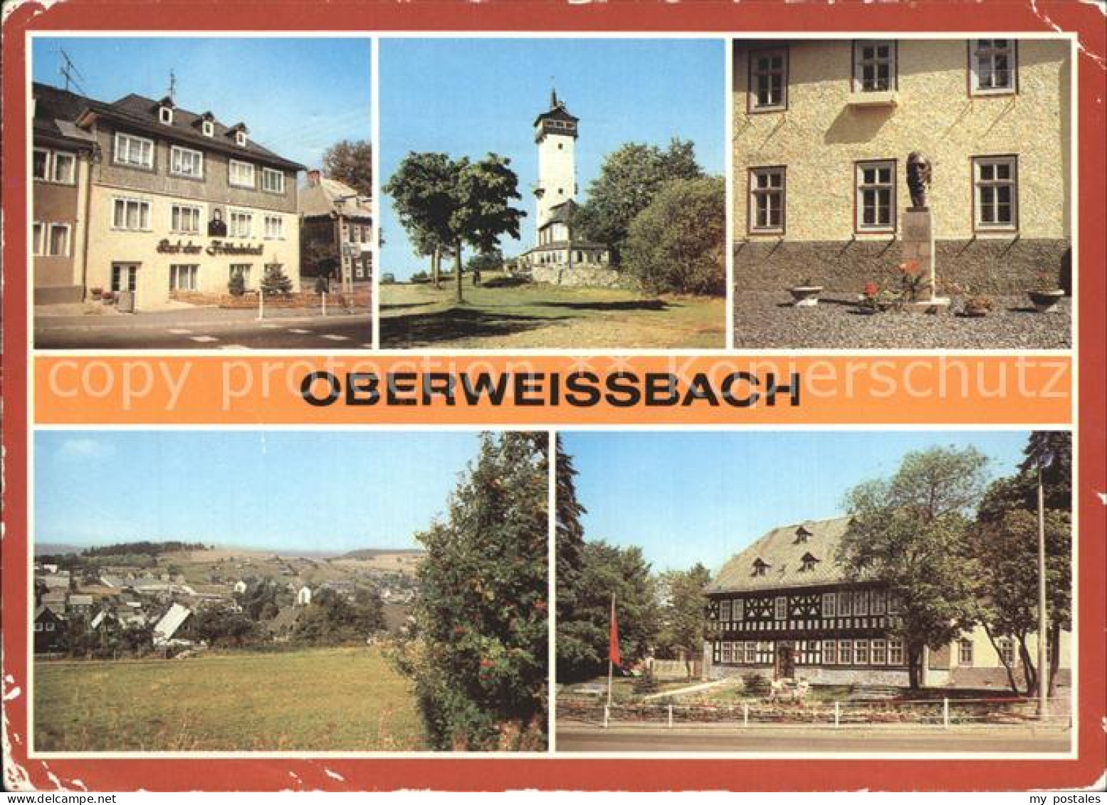 72371453 Oberweissbach Rathaus Froebelturm Froebeldenkmal Geburtshaus Friedrich  - Oberweissbach